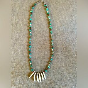 Turqoise and Bone Necklace